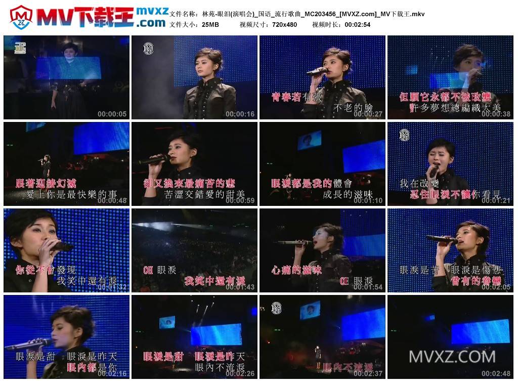 林苑-眼泪(演唱会)_国语_流行歌曲_MC203456